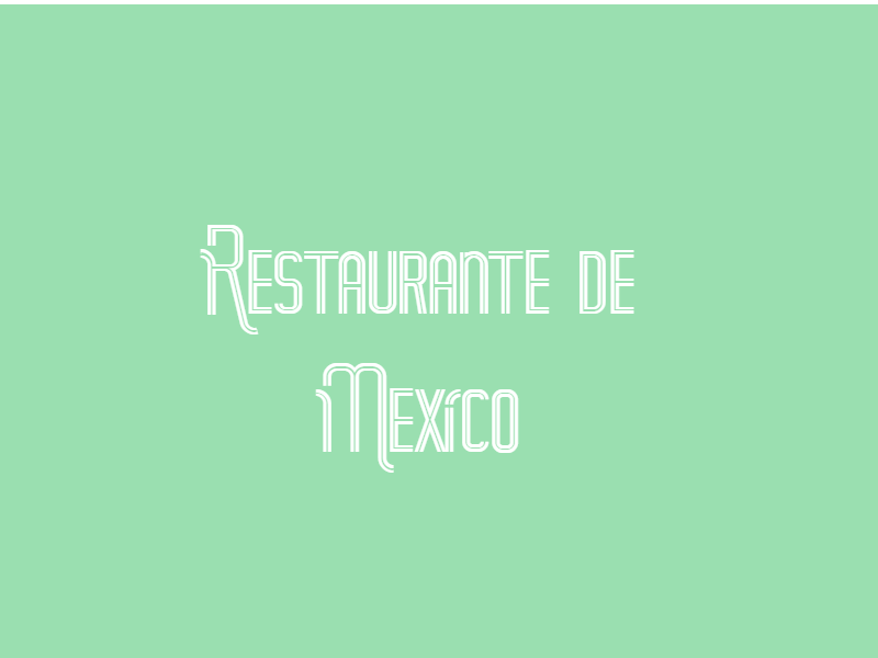 Restaurante de Mexico